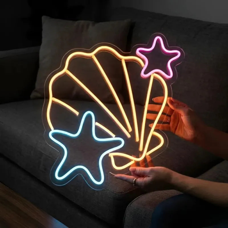 Handmade Shell LED Neon Sign