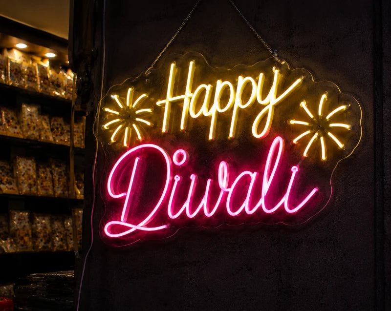 Happy Diwai Neon LED
