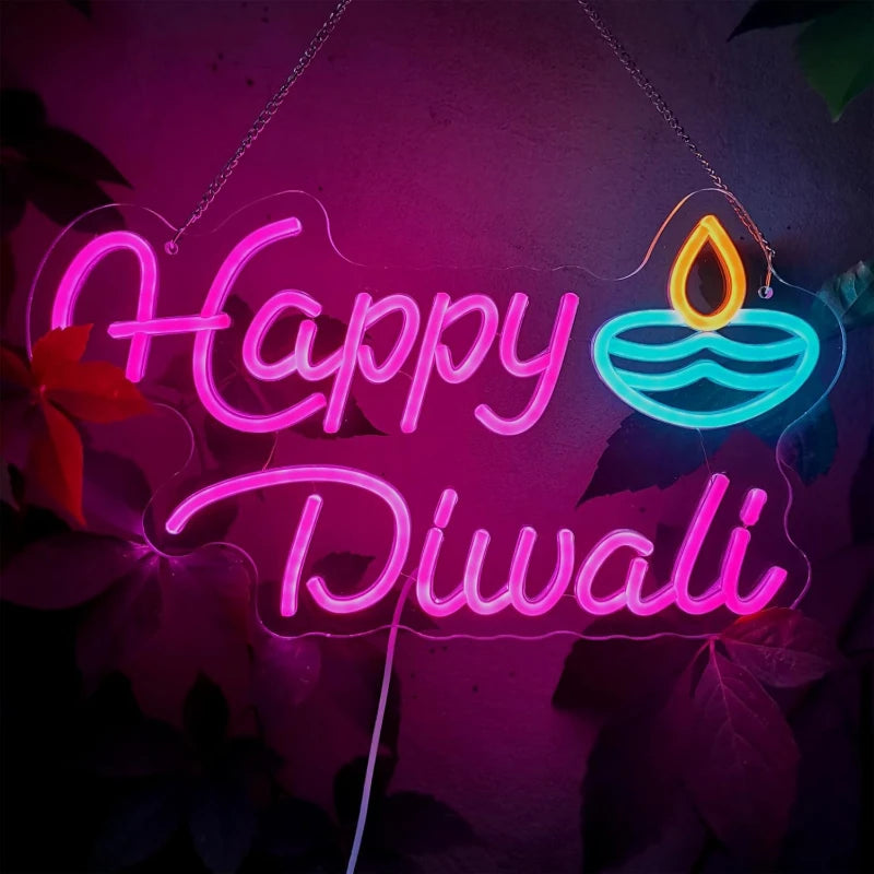 Happy Diwali Neon Sign