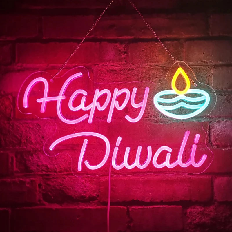 Happy Diwali Neon Sign