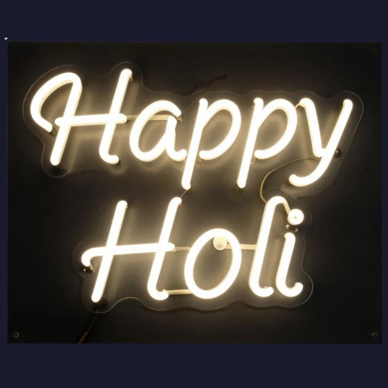 Happy Holi Neon LED Sign
