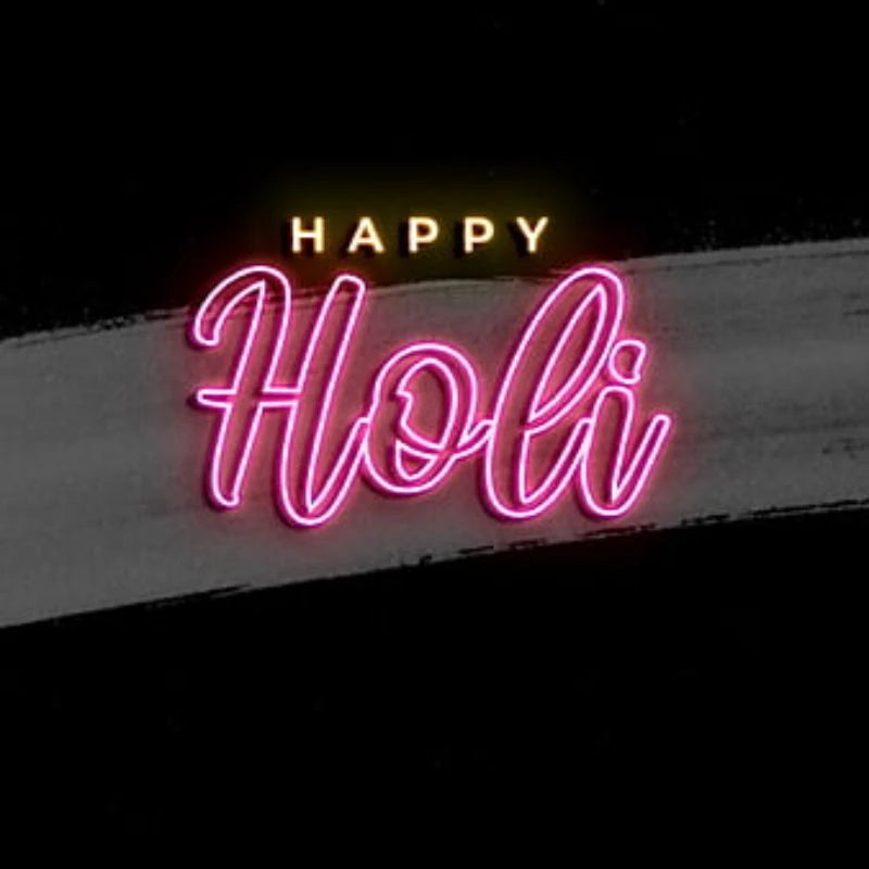 Happy Holi Neon Sign