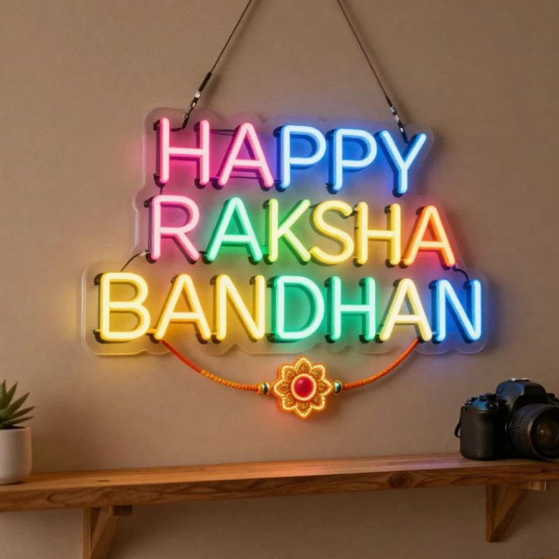 Happy Raksha Bandhan LED Neon Sign