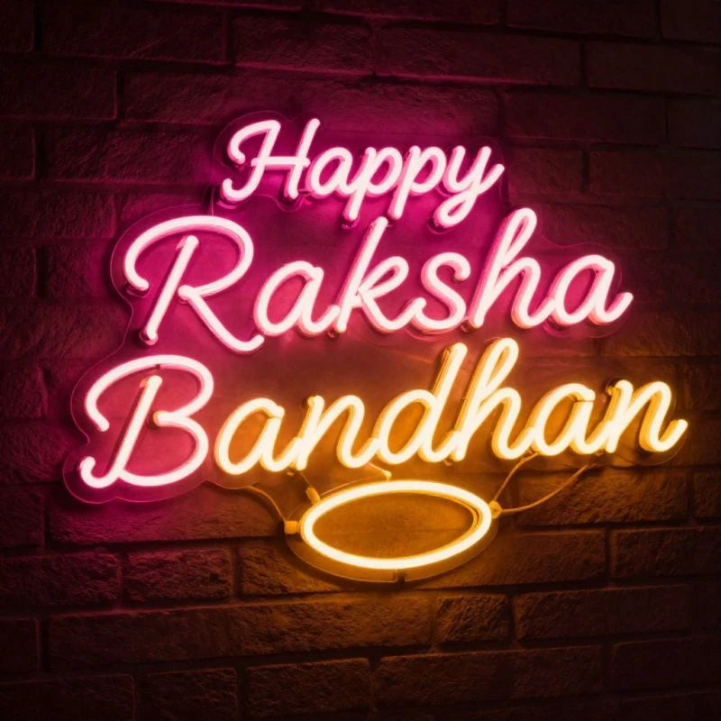 Happy Raksha Bandhan Neon LED Sign