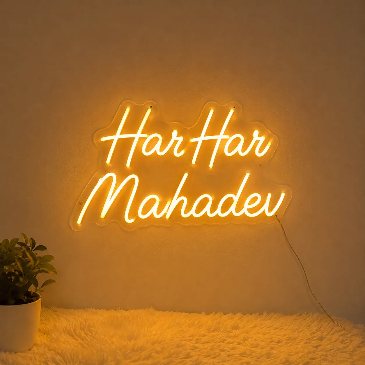 Har Har Mahadev Neon Sign