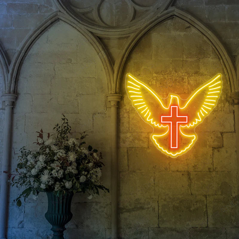 Holy Spirit Dove Neon Sign