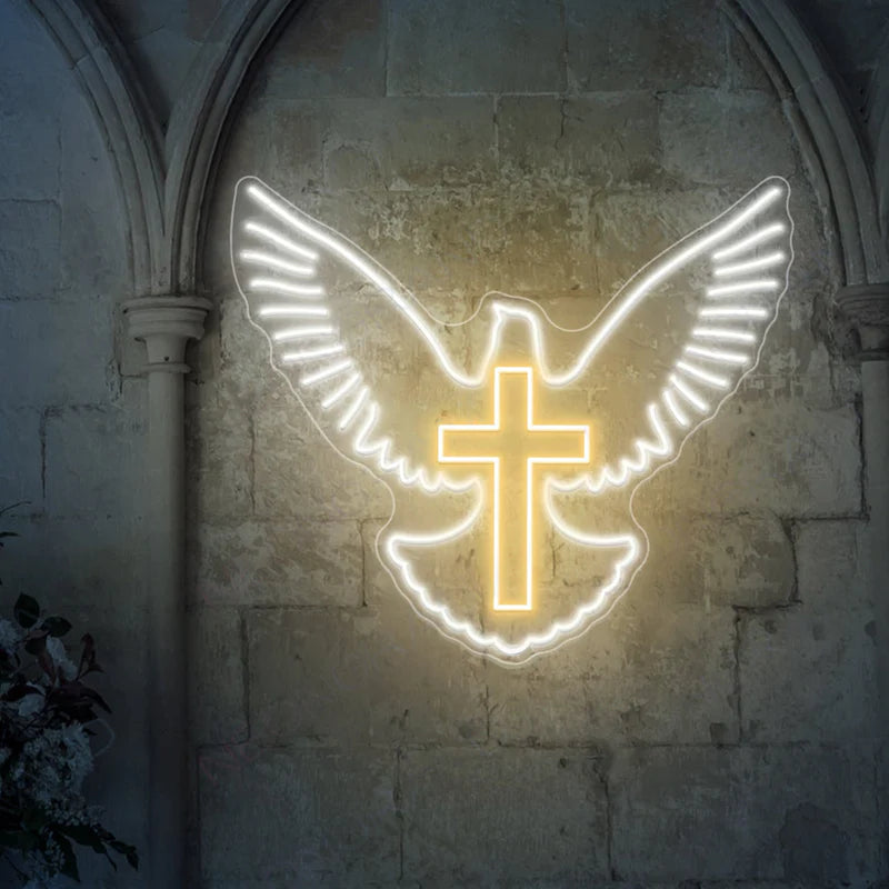 Holy Spirit Dove Neon Sign