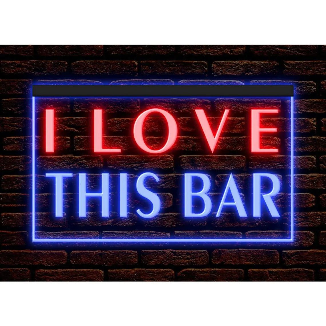 I Love This Bar LED Neon Sign
