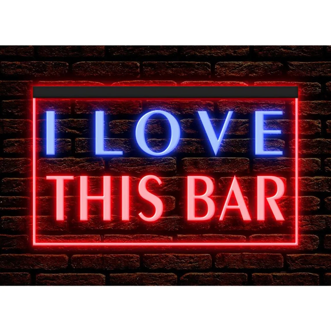 I Love This Bar LED Neon Sign