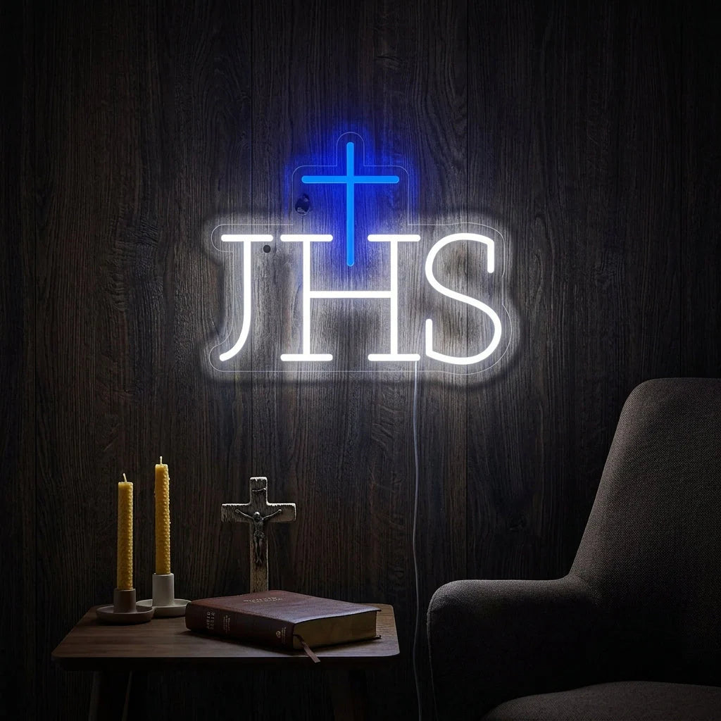 IHS Jesus Symbol Neon Sign