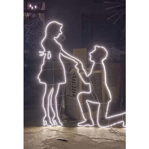 Iron Neon Proposal Lamp.