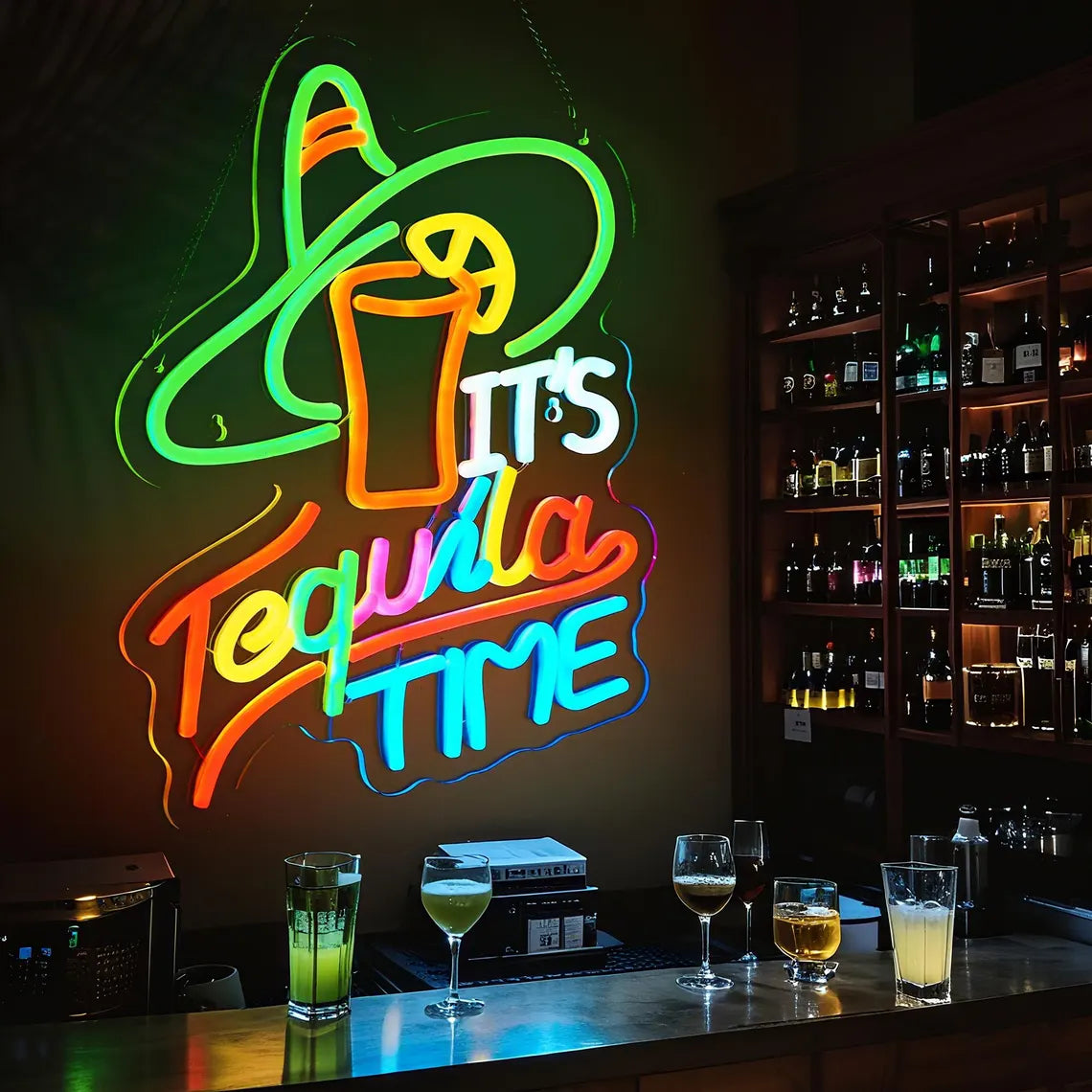 It'S Tequila Time Neon Sign