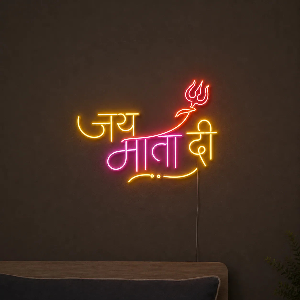 Jai Mata Di Neon LED Light