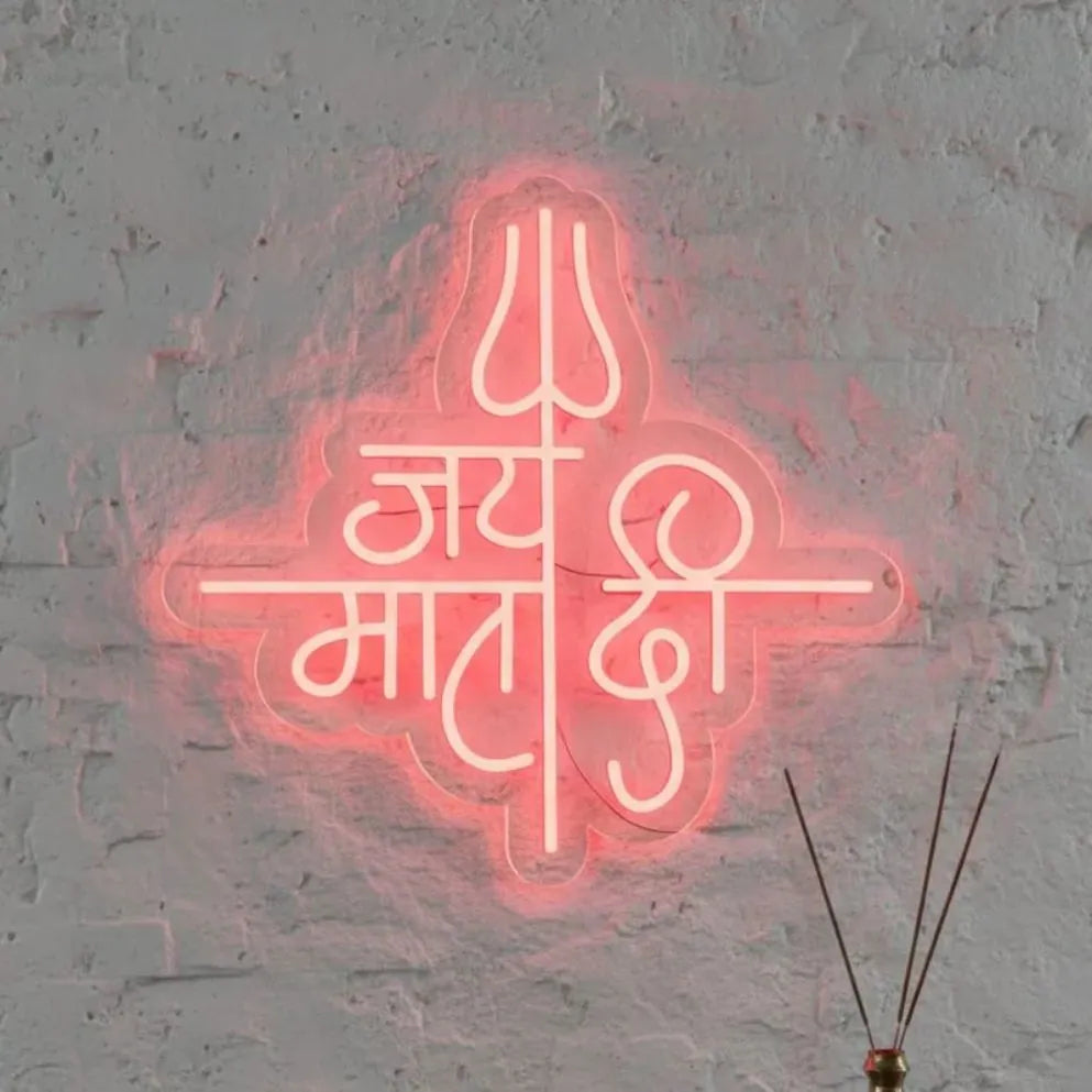 Jai Mata Di Neon Sign