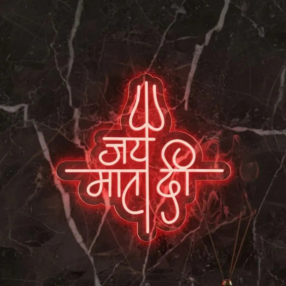 Jai Mata Di Neon Sign