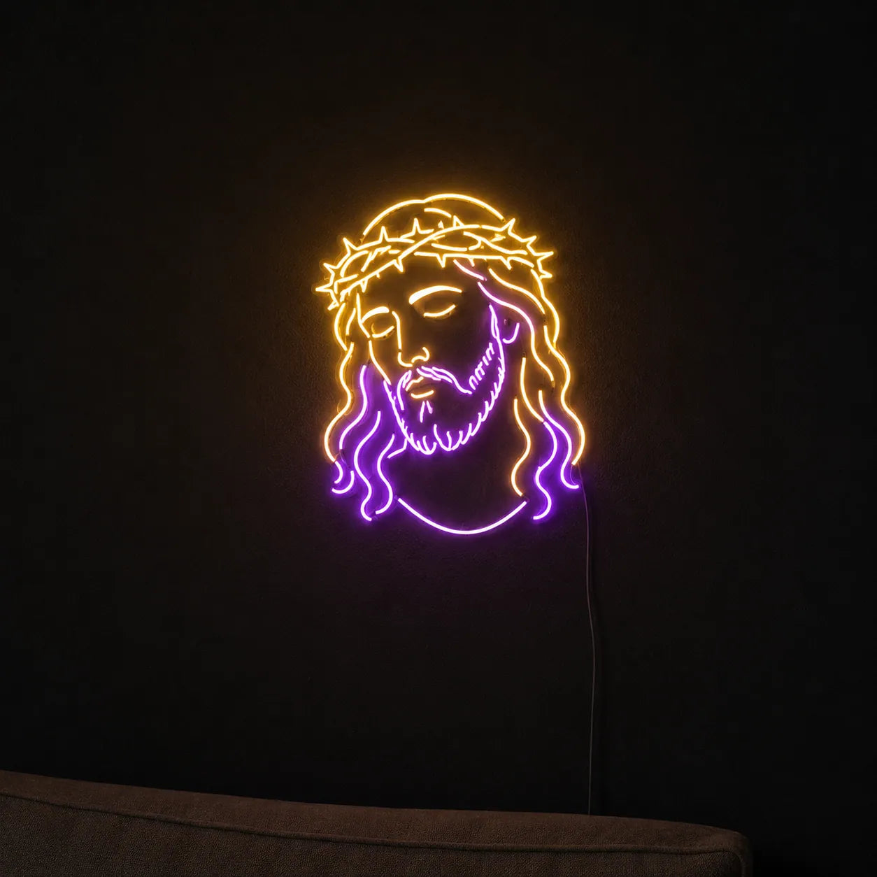 Jesus Face Neon LED Sign