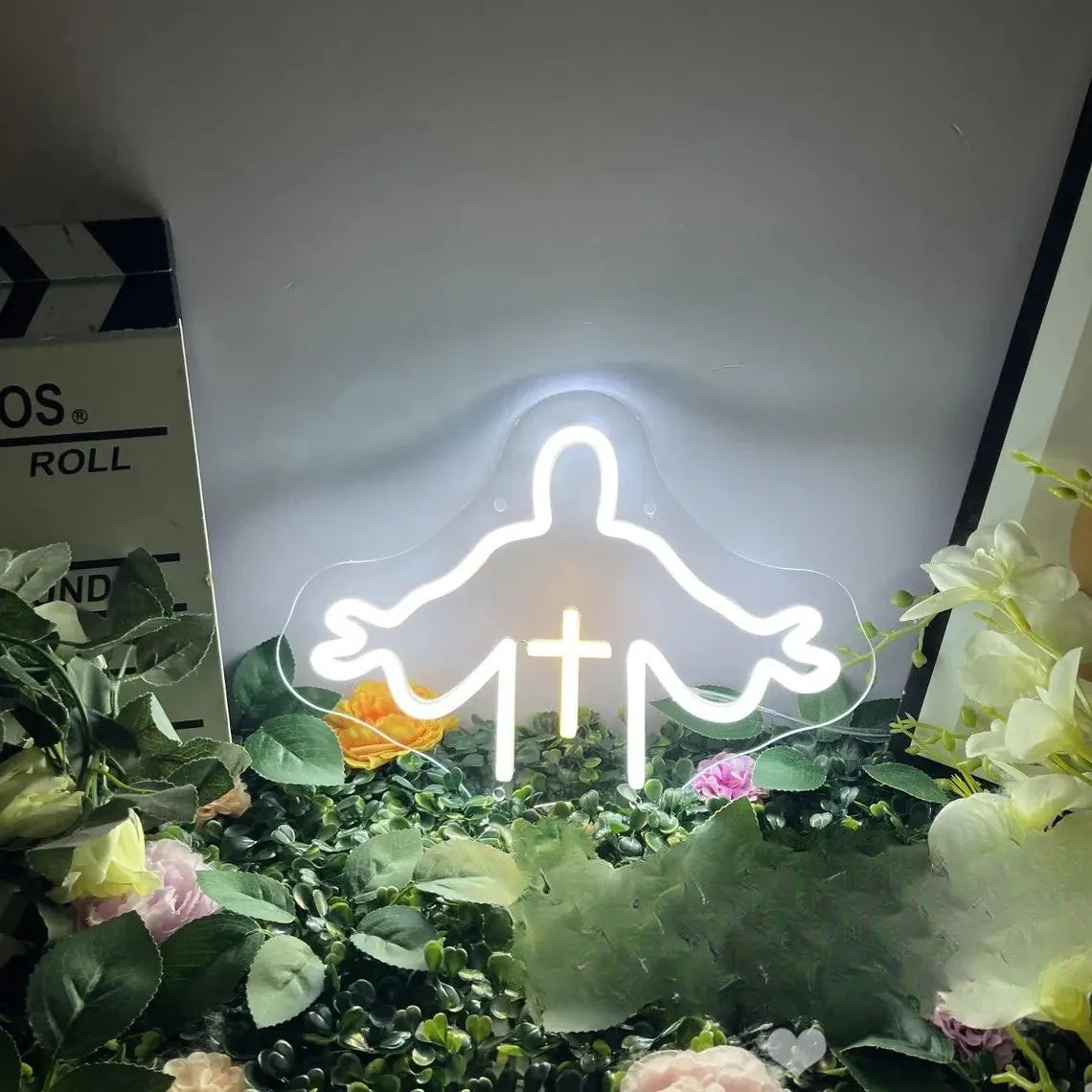 Jesus and Cross Neon Sign