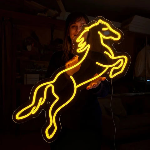 Jumping Horse Neon Sign