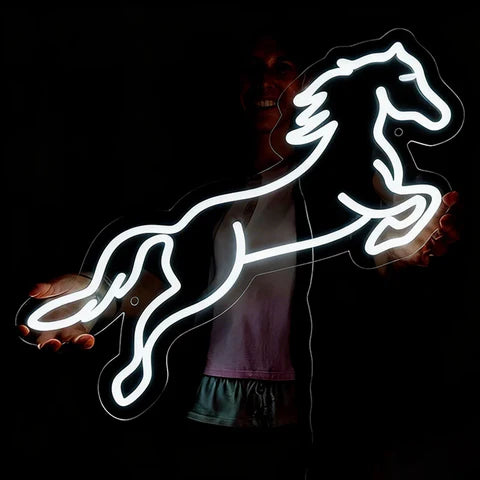Jumping Horse Neon Sign