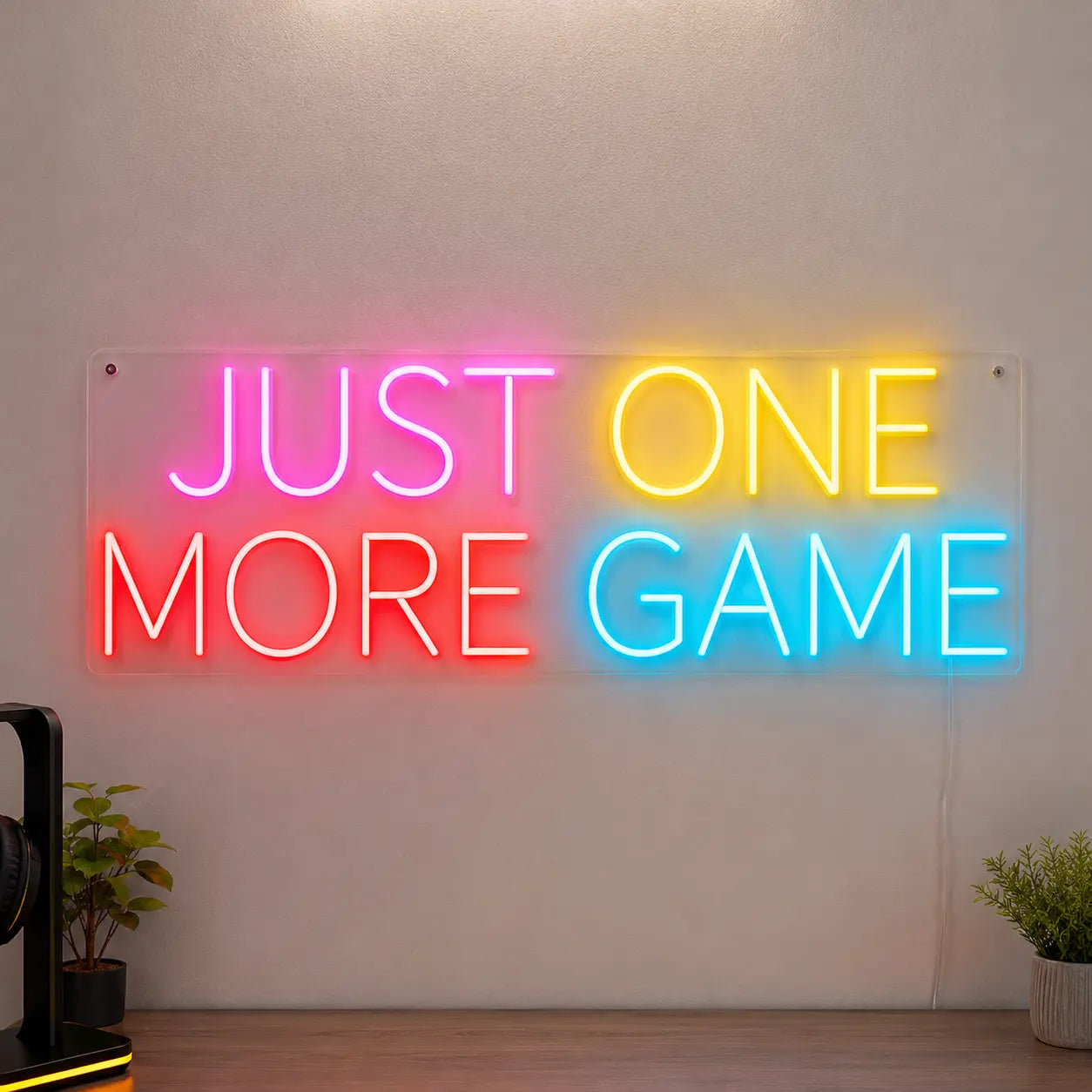Just More More Game Neon Sign LED Light