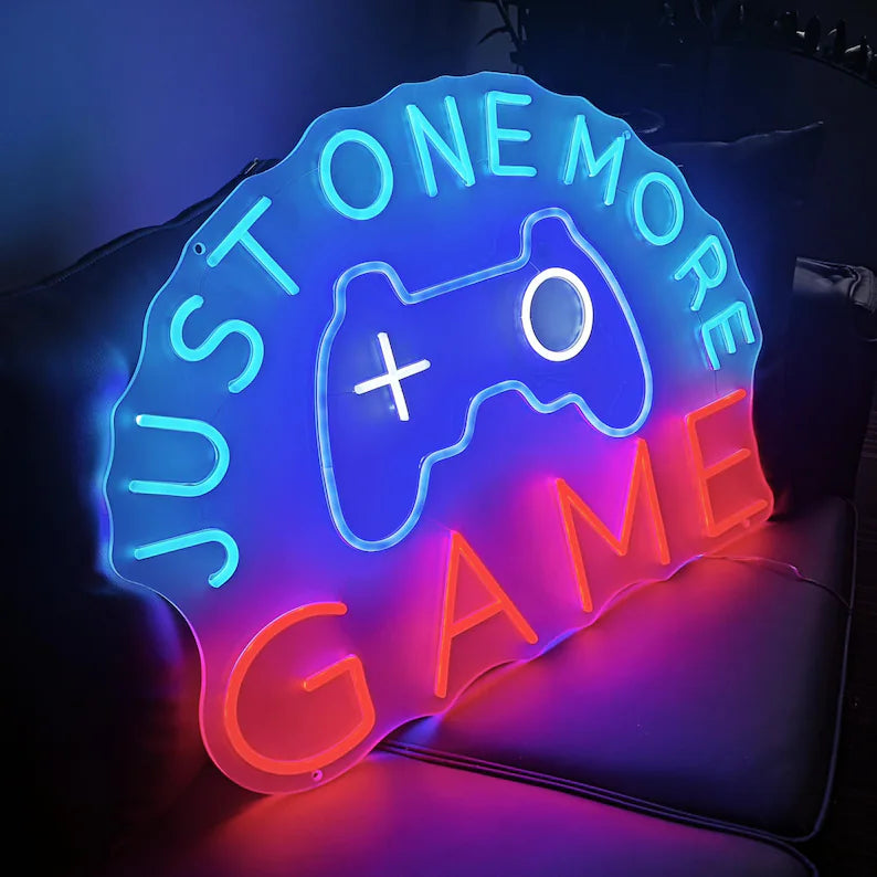 Just One More Game Neon Sign LED Light