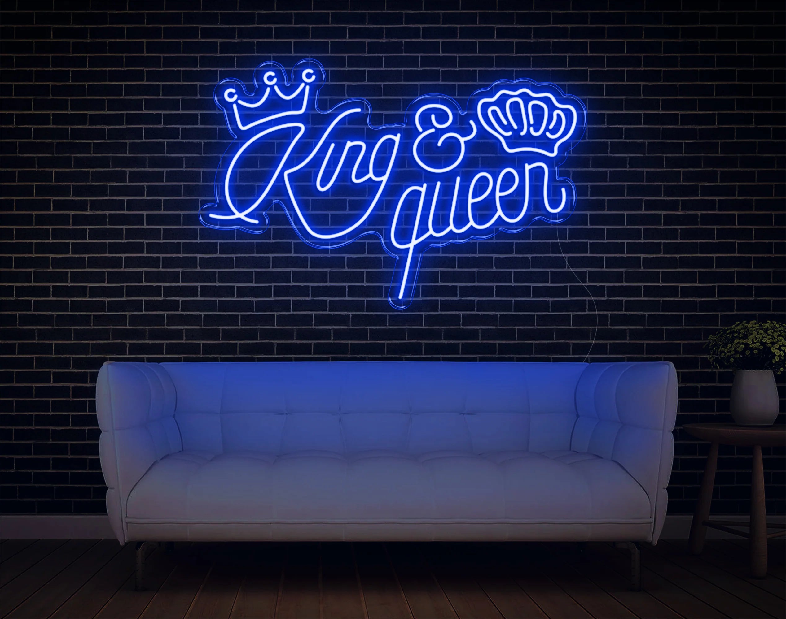 King & Queen Couple Neon Sign