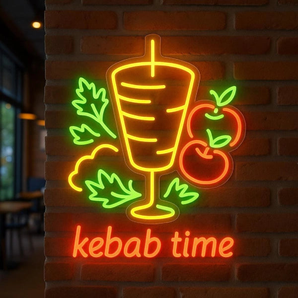 Kebab Time LED Neon Sign