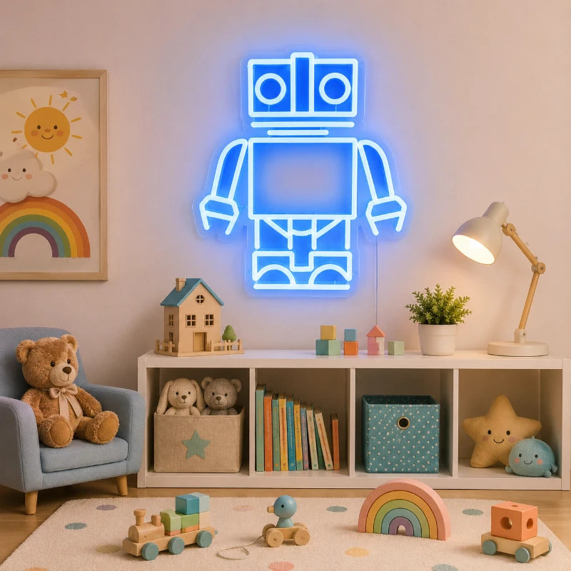 LED Robot Light Sign
