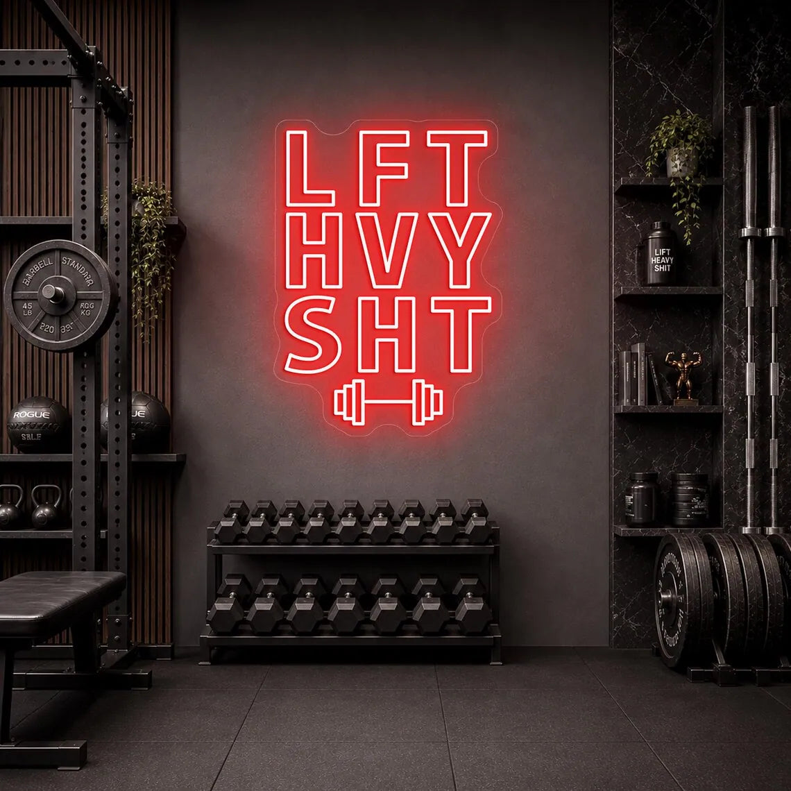 LFT HVY Sht Neon Sign for Gym Decor