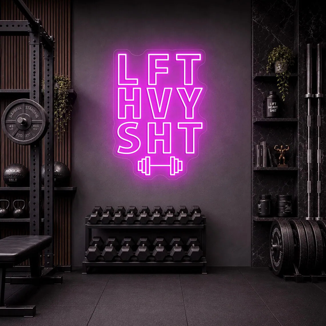 LFT HVY Sht Neon Sign for Gym Decor