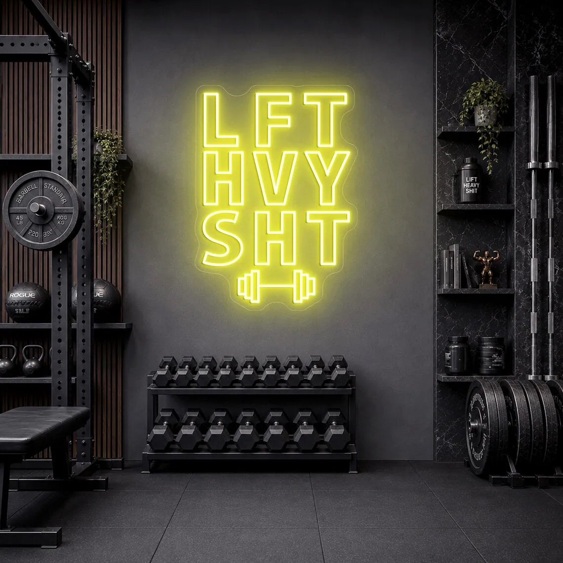 LFT HVY Sht Neon Sign for Gym Decor