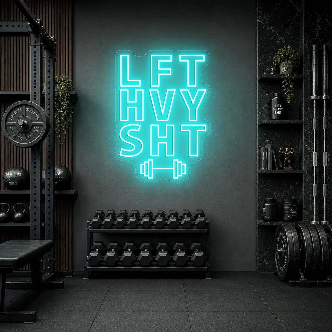 LFT HVY Sht Neon Sign for Gym Decor
