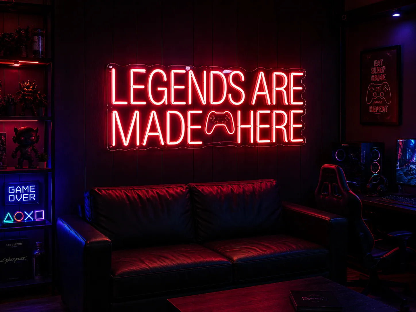 Legends Are Made Here Neon Sign