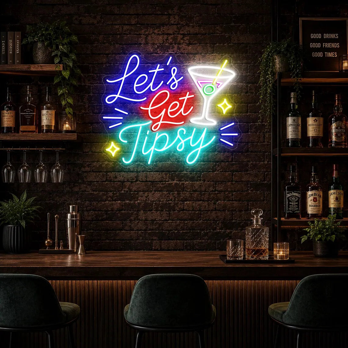 Let's Get Tipsy LED Neon Sign