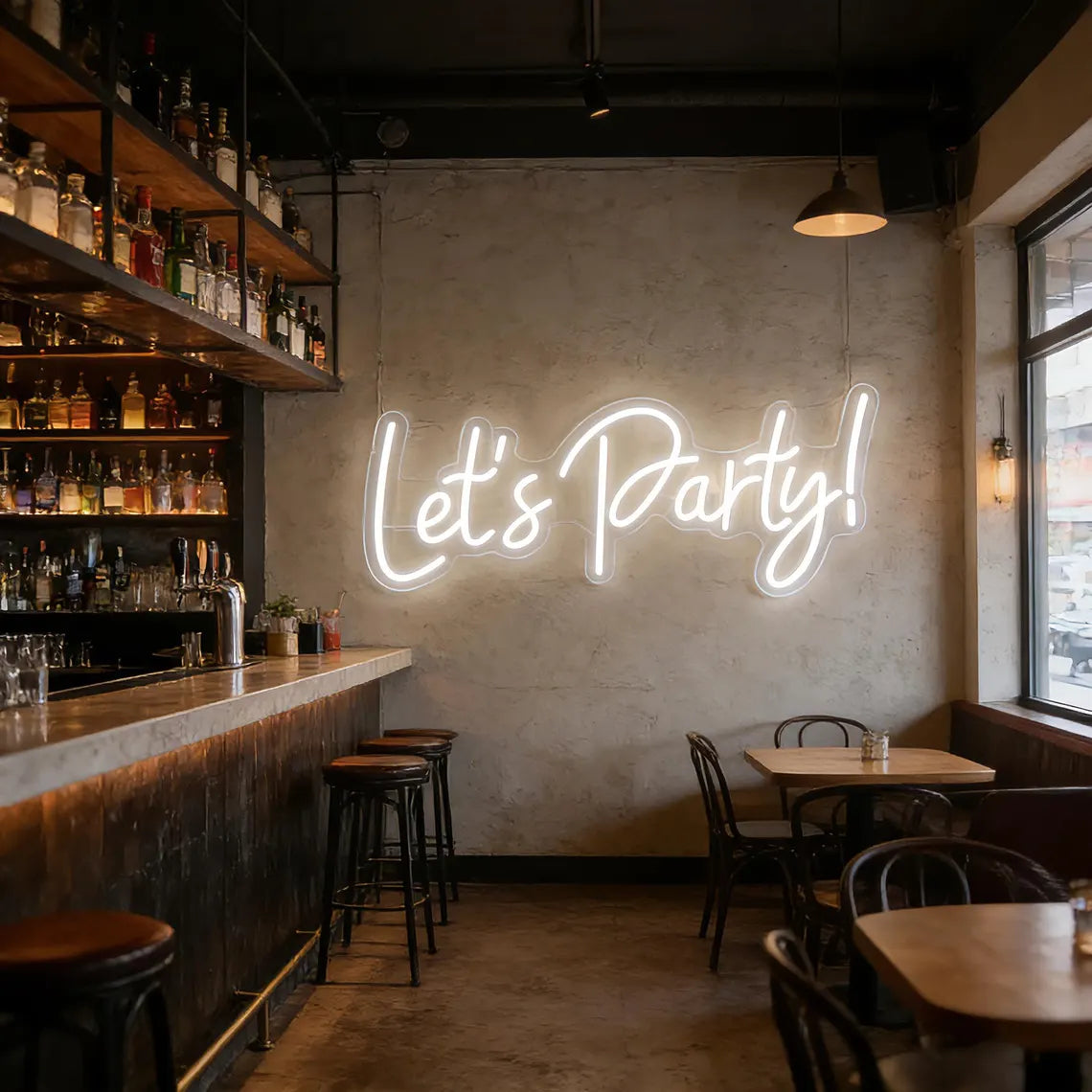 Let's Party Neon Sign