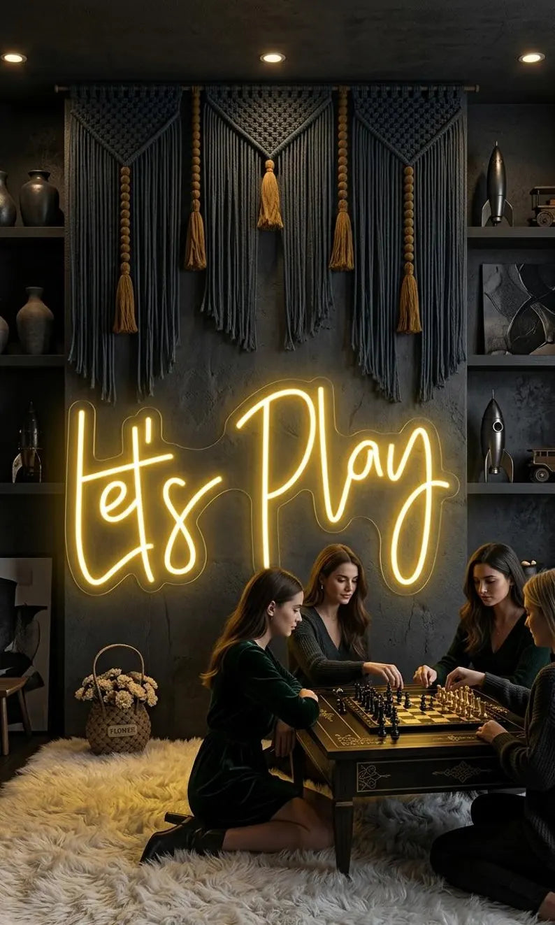 Let's Play LED Neon Sign LED Light