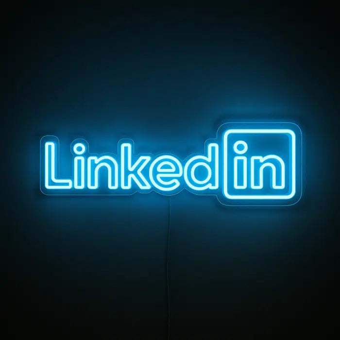 LinkedIn Logo Neon Sign LED Light