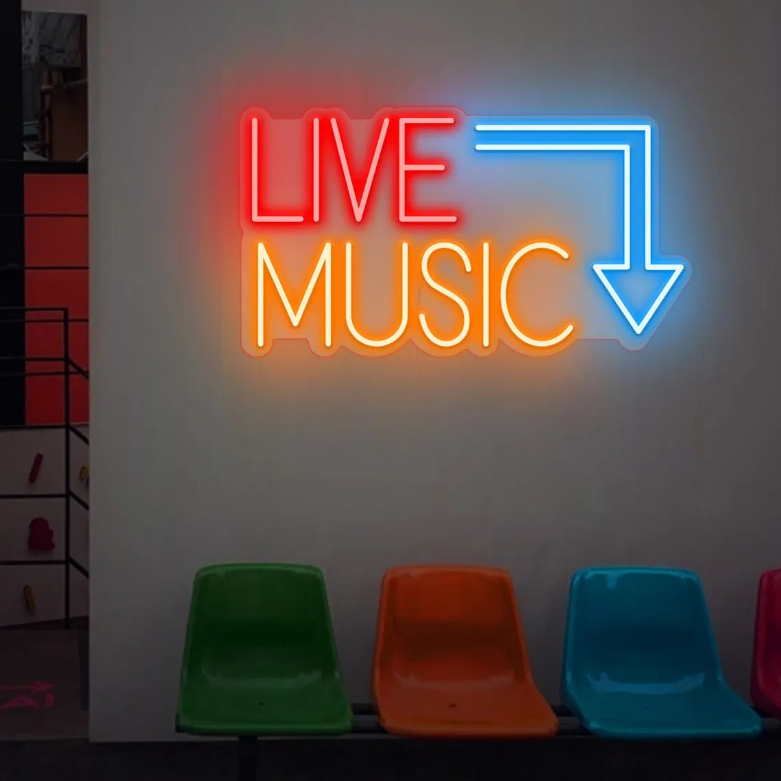 Live Music LED Neon Sign