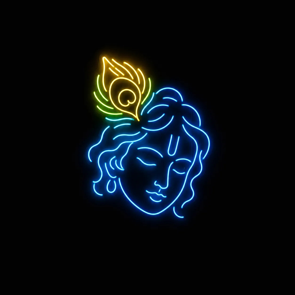 Lord Krishna LED Neon Light Sign
