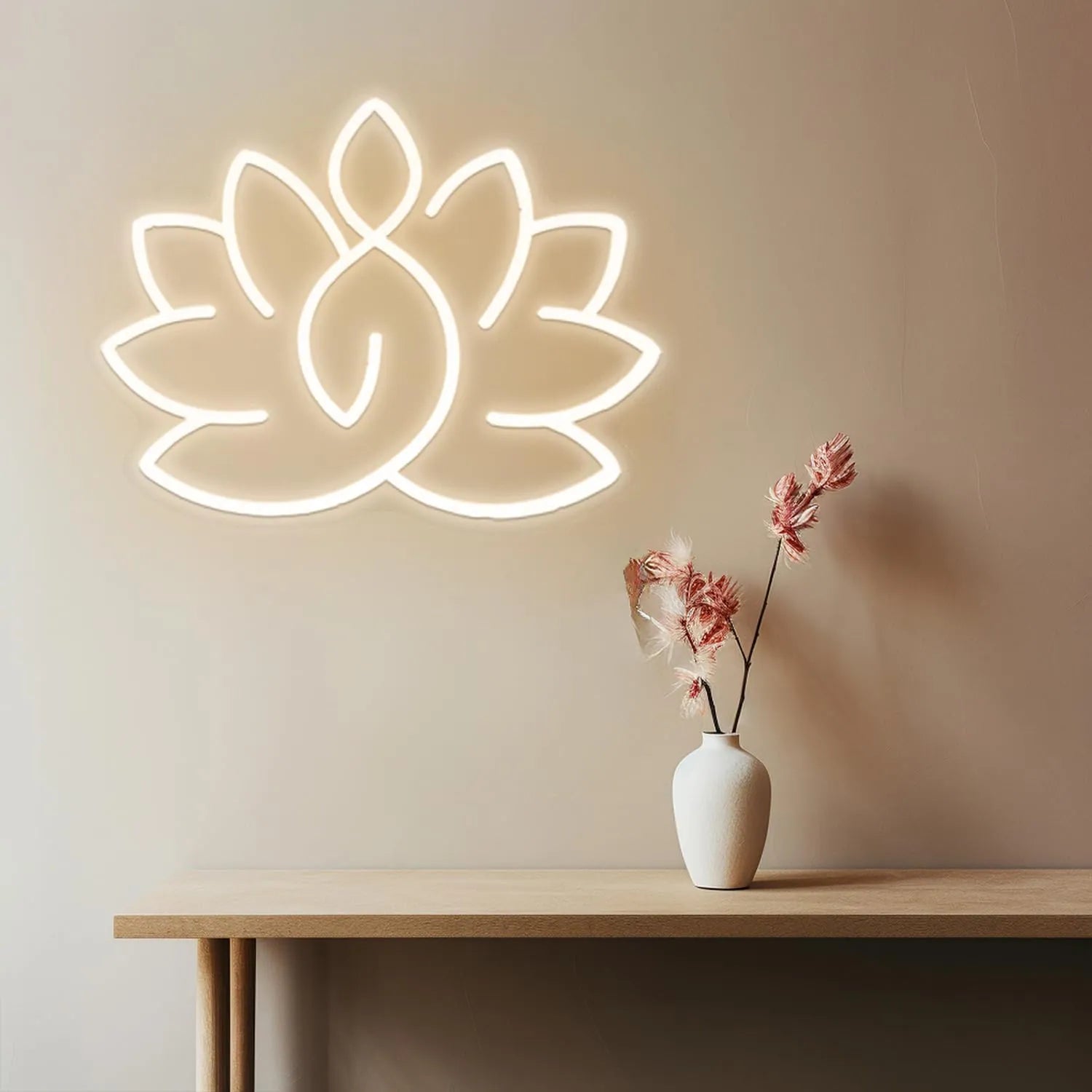 Lotus Meditation Neon Sign