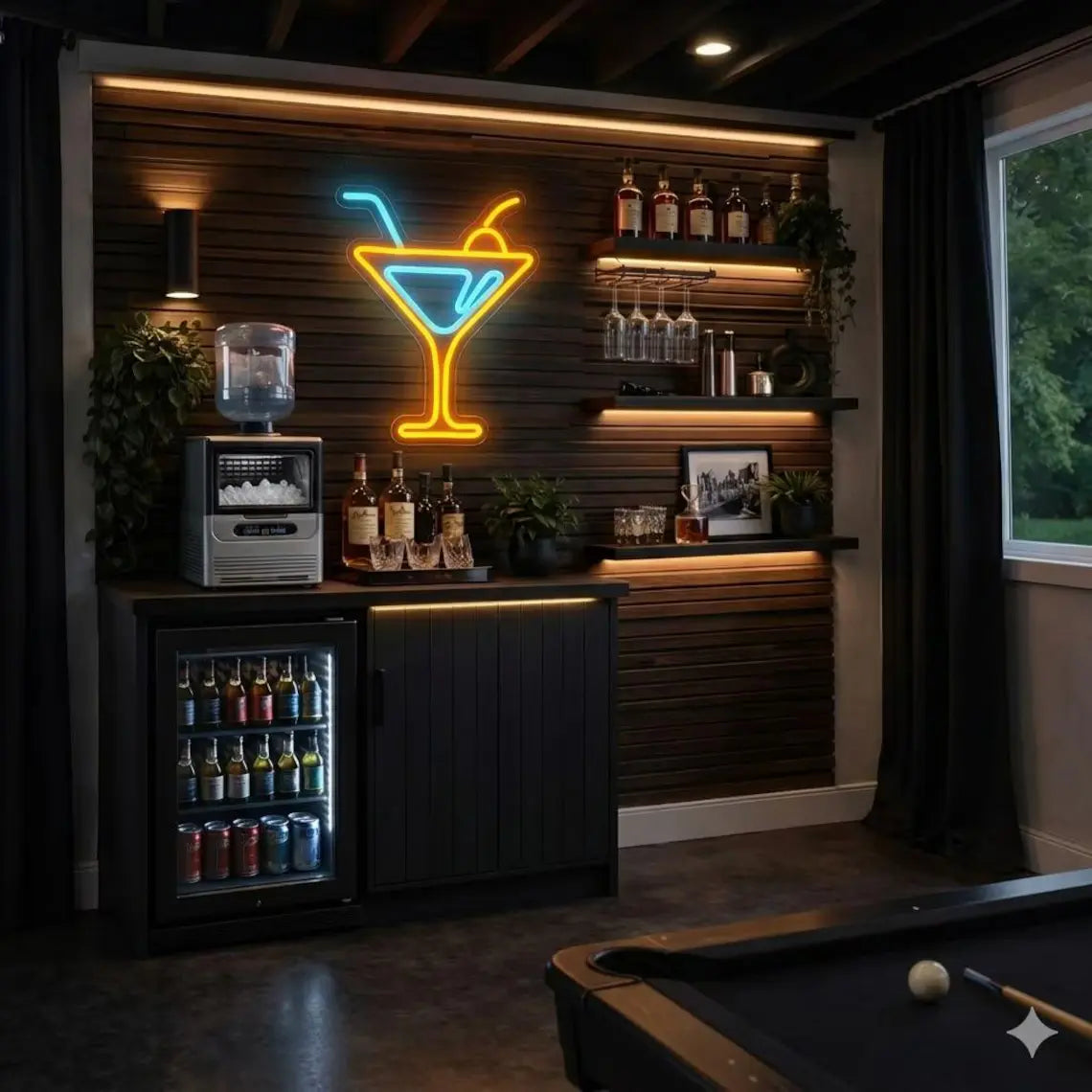 Martini Glass LED Neon Sign