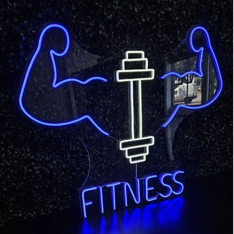 Muscle Dumbbell LED Neon Sign