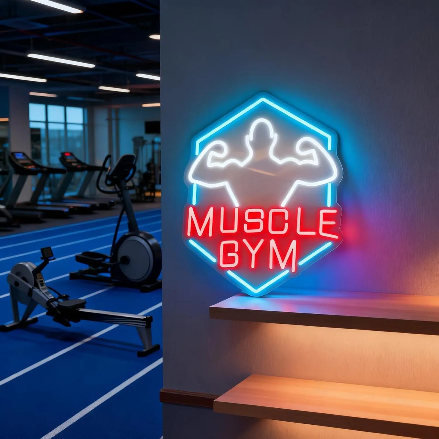 Muscle Gym Neon Sign LED Light