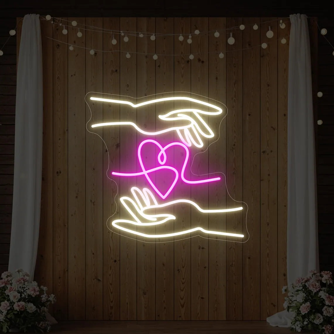 Love Connection LED Neon Sign for Couples