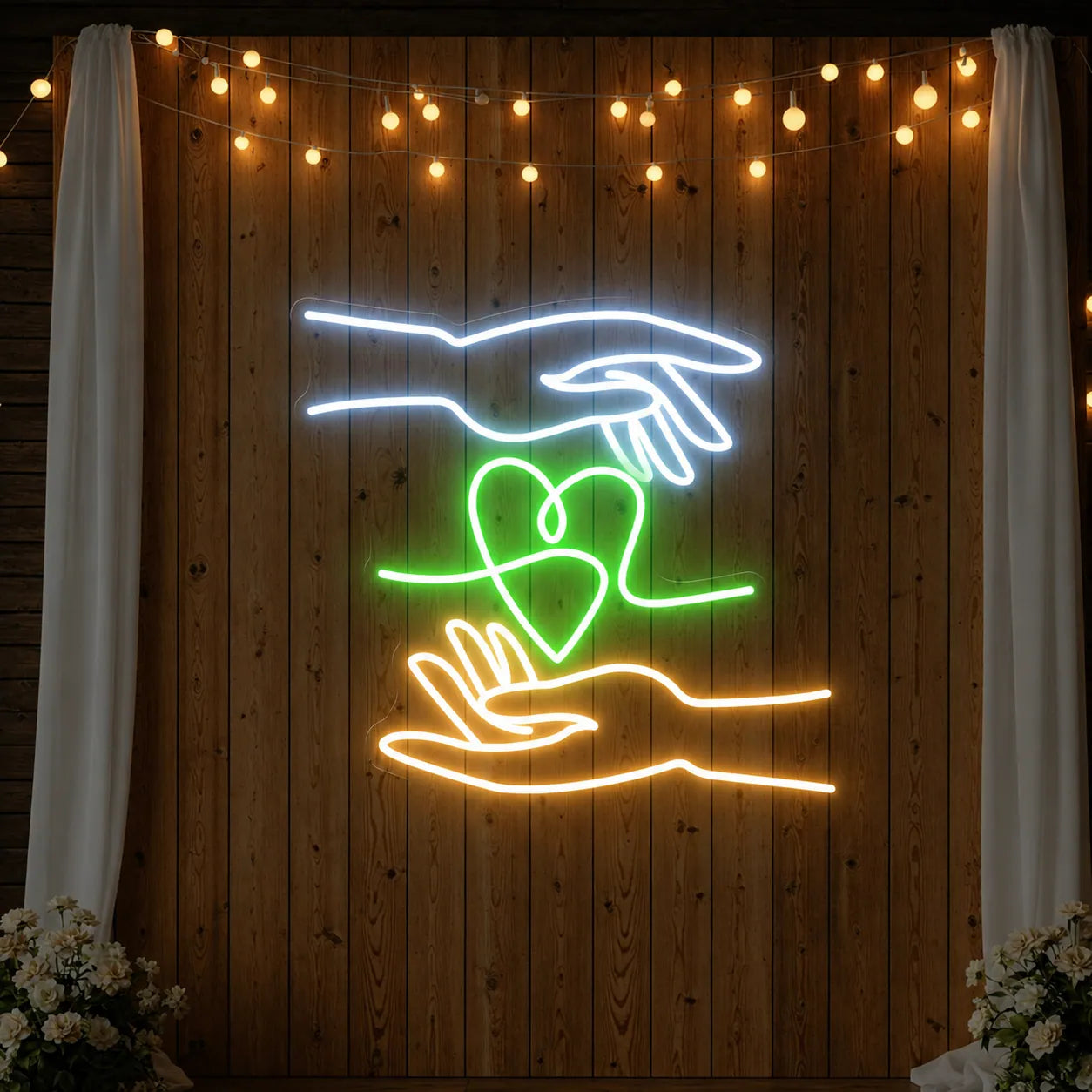 Love Connection LED Neon Sign for Couples