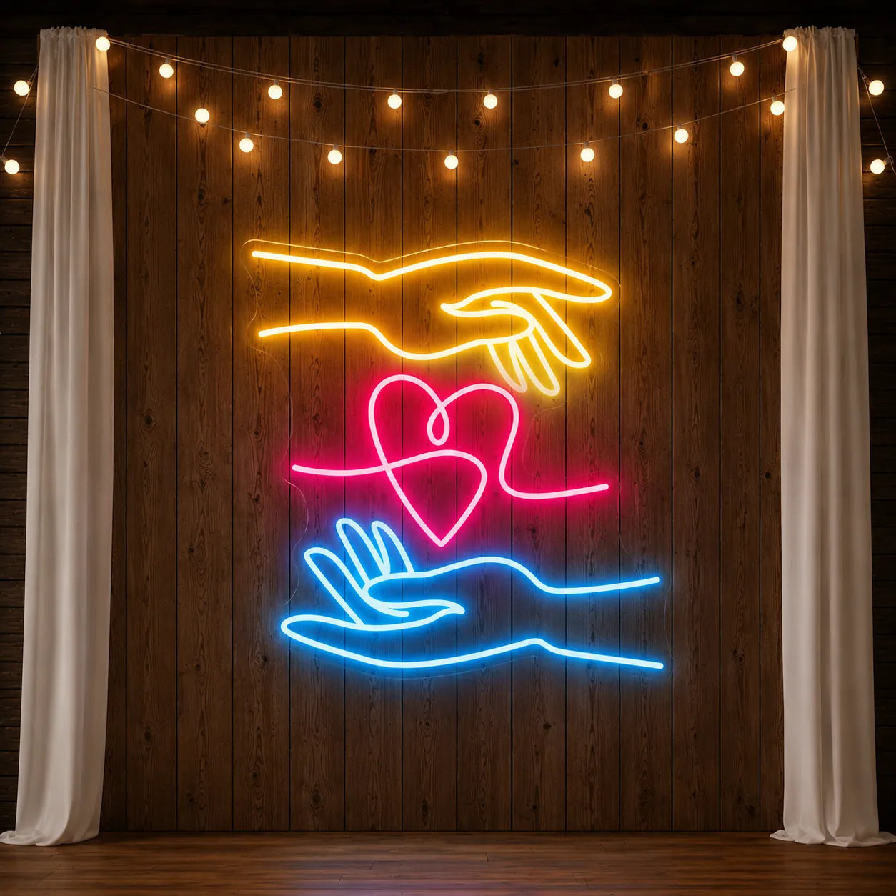 Love Connection LED Neon Sign for Couples