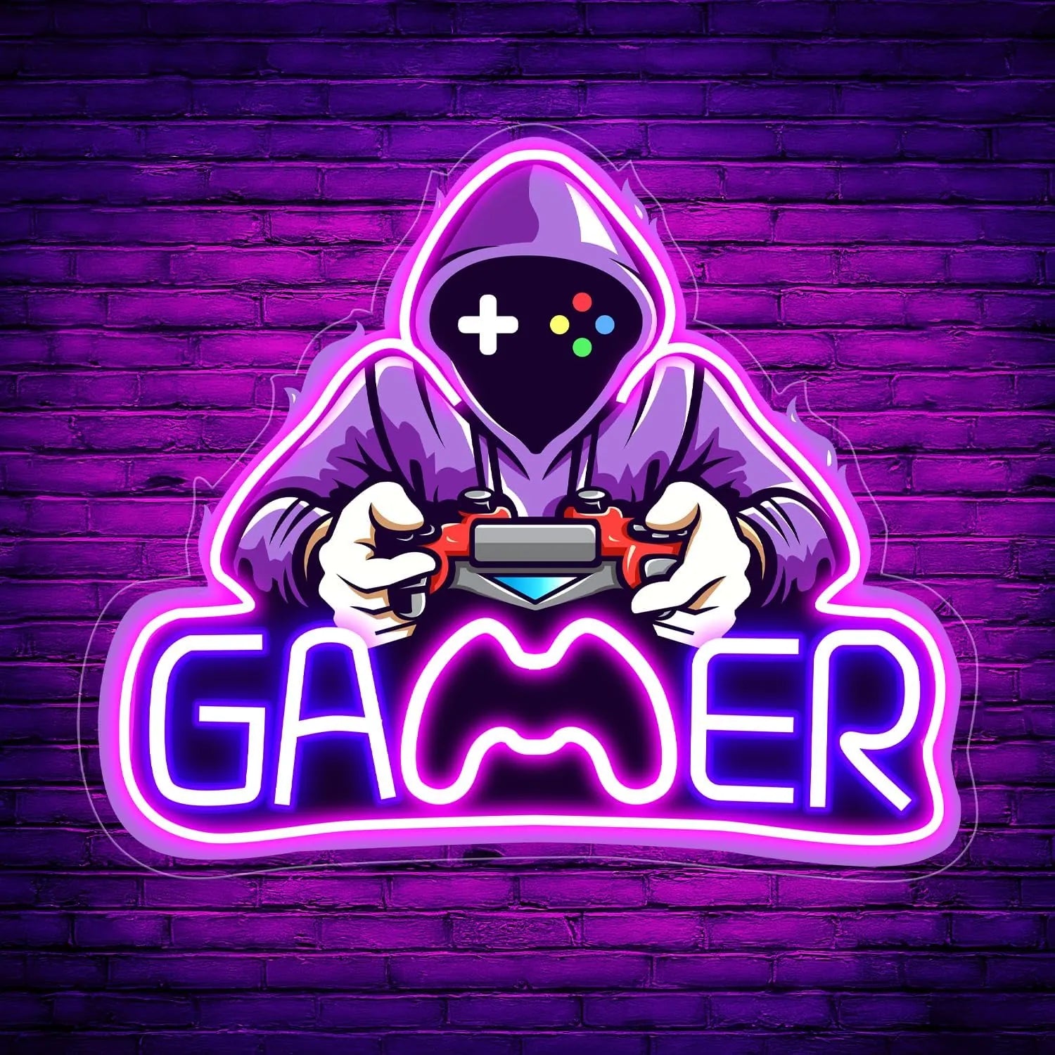 Gamer LED Neon Sign for Gaming Room Decor