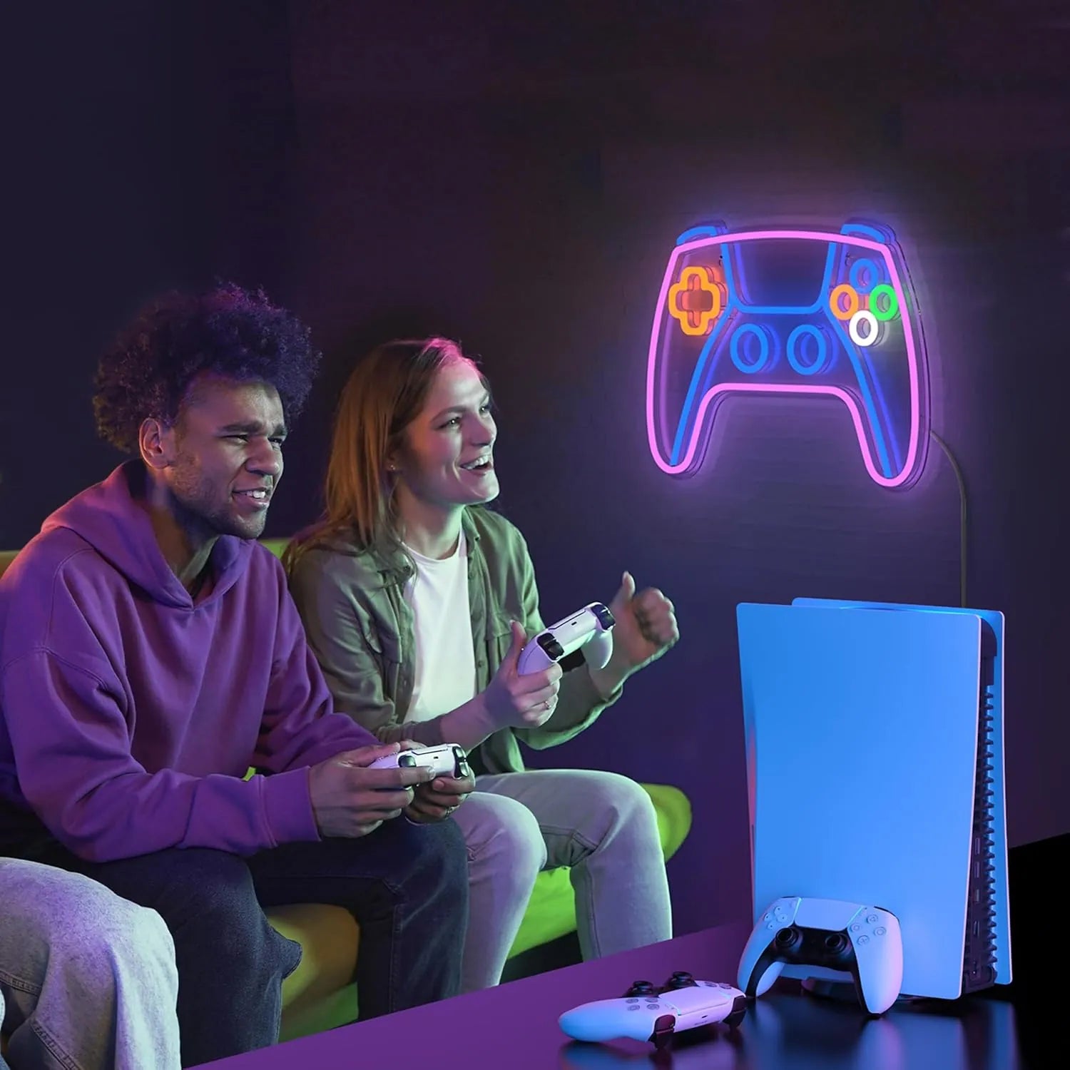 Gaming Controller LED Neon Sign for Gaming Room