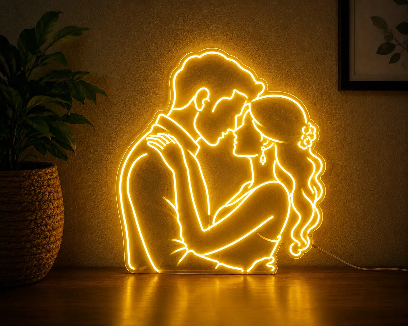 Aesthetic Neon Lights Couple Room Vibe