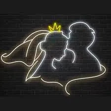 Cute Couple Love LED Neon Decor